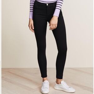 Frame Le One Denim Women's Black Skinny Jeans size 1 one size fits all stretchy